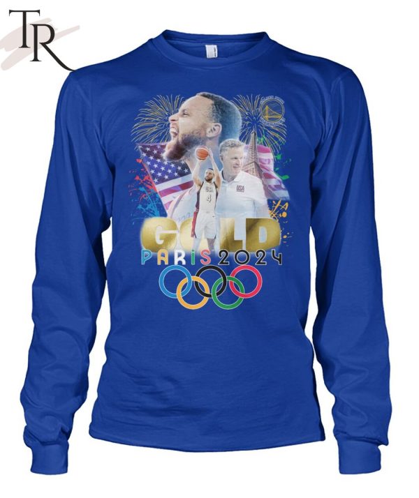 Stephen Curry Gold Paris 2024 T-Shirt