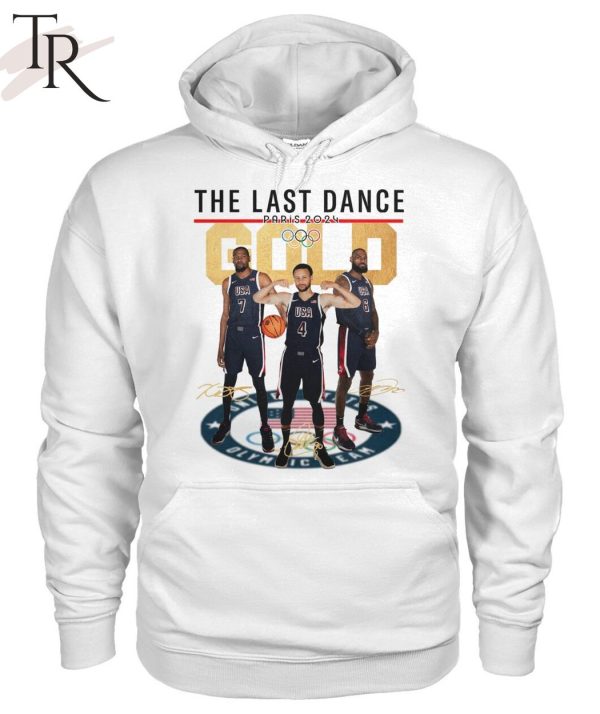 The Last Dance Paris 2024 Gold Stephen Curry T-Shirt