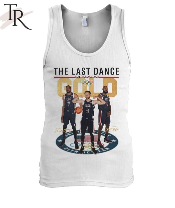 The Last Dance Paris 2024 Gold Stephen Curry T-Shirt