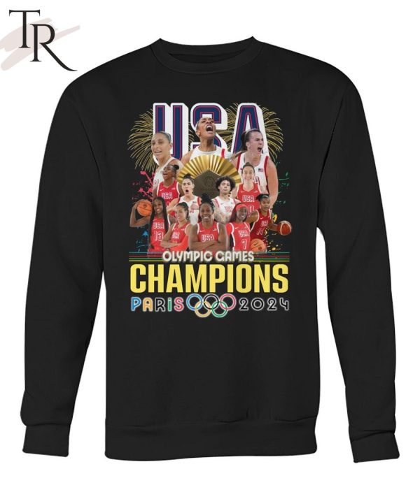 USA Basketball Women National Team Olympic Games Champions Paris 2024 T-Shirt