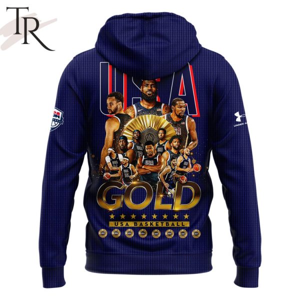 Nuit. Nuit. Gold USA Basketball Hoodie, Longpants, Cap