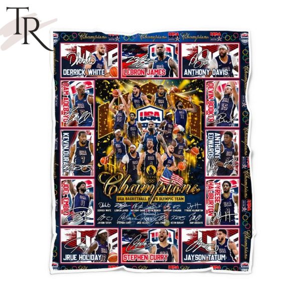 USA Basketball Men’s Olympic Team Champions Fleece Blanket