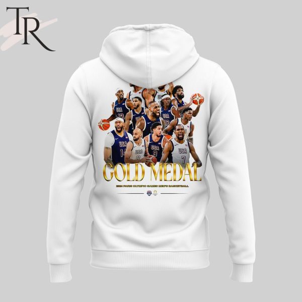 USA Champions 2024 Paris, France Gold Medal Hoodie