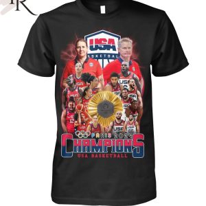 Paris 2024 Champions USA Basketball T-Shirt