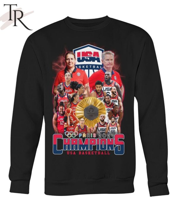 Paris 2024 Champions USA Basketball T-Shirt