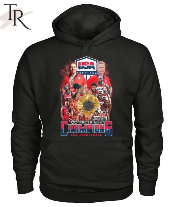 Paris 2024 Champions USA Basketball T-Shirt