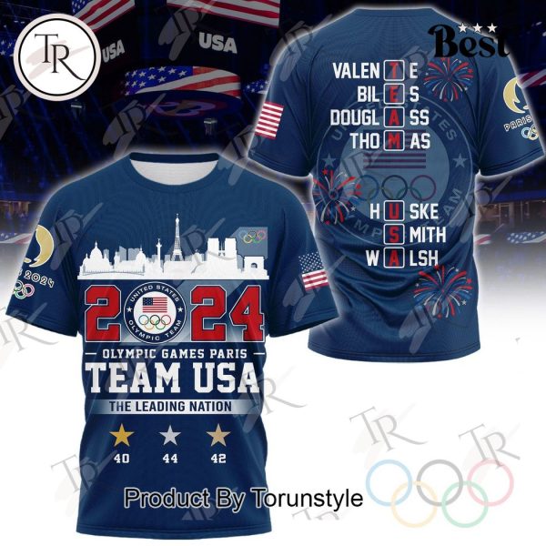 2024 Olympic Games Paris Team USA The Leading Nation Hoodie