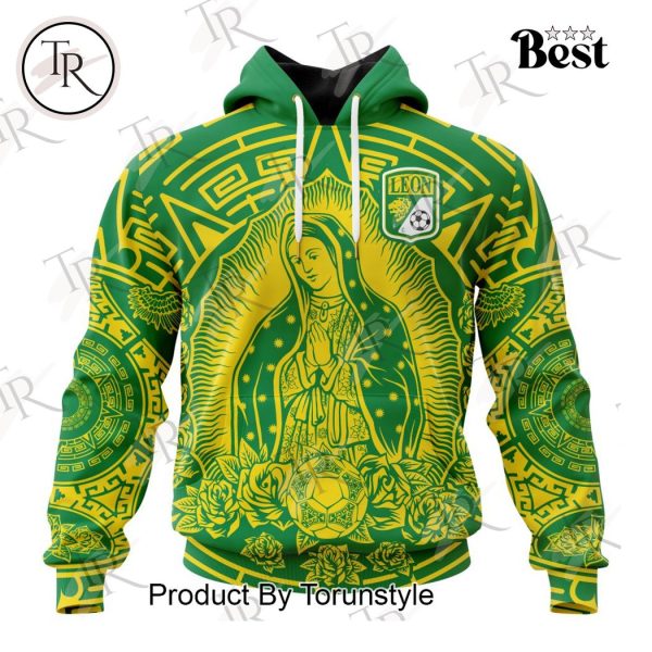 LIGA MX Club Leon Special Our Lady Of Guadalupe Design Hoodie