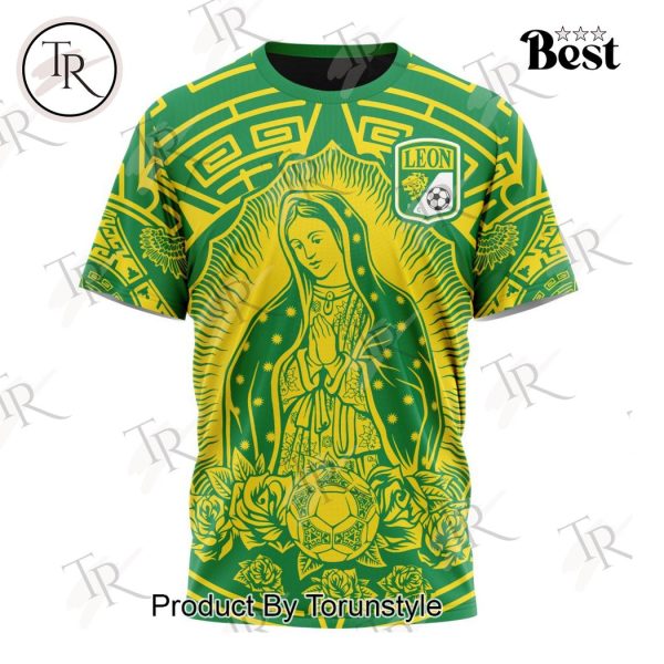 LIGA MX Club Leon Special Our Lady Of Guadalupe Design Hoodie