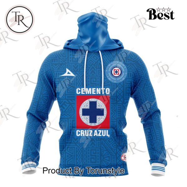 LIGA MX Cruz Azul Special 2024 Home Aztec Design Hoodie