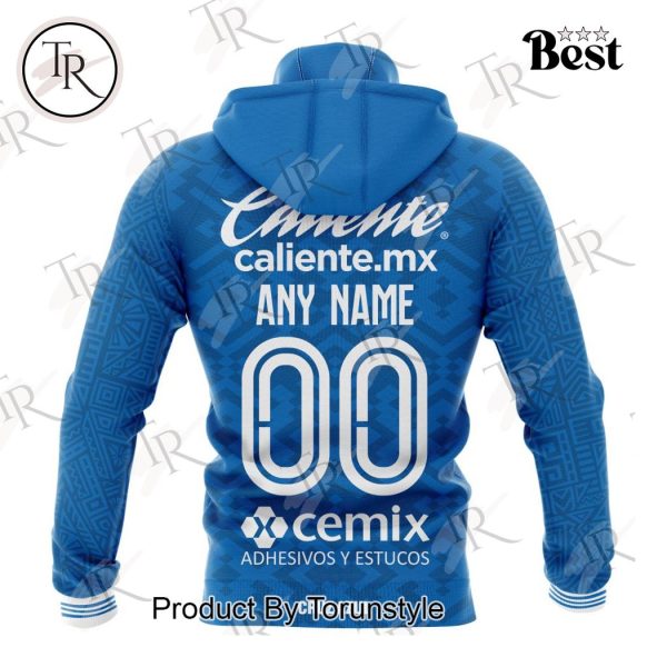 LIGA MX Cruz Azul Special 2024 Home Aztec Design Hoodie