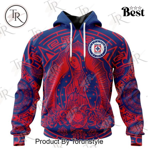 LIGA MX Cruz Azul Special Our Lady Of Guadalupe Design Hoodie