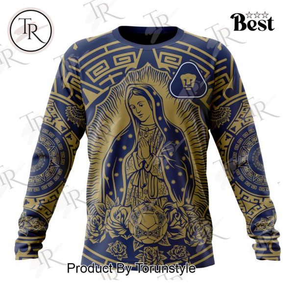 LIGA MX Pumas UNAM Special Our Lady Of Guadalupe Design Hoodie