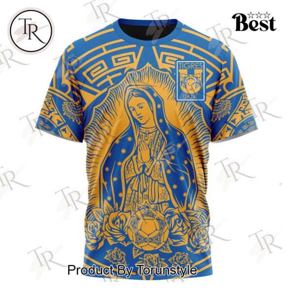 LIGA MX Tigres UANL Special Our Lady Of Guadalupe Design Hoodie