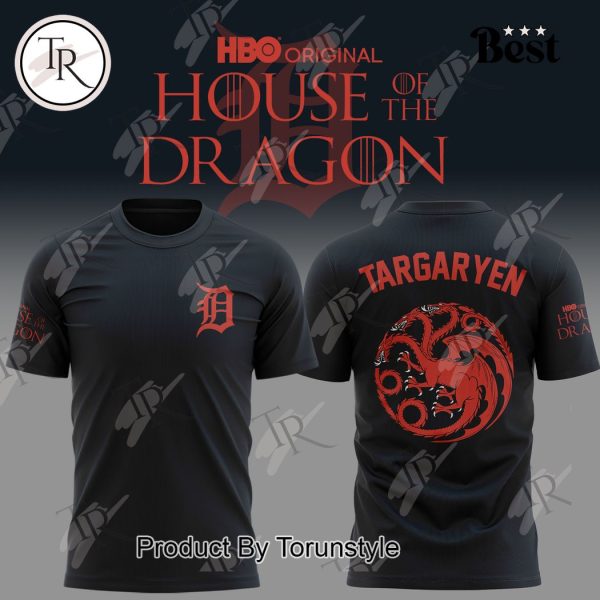 Detroit Tigers House of the Dragon Hoodie – Black