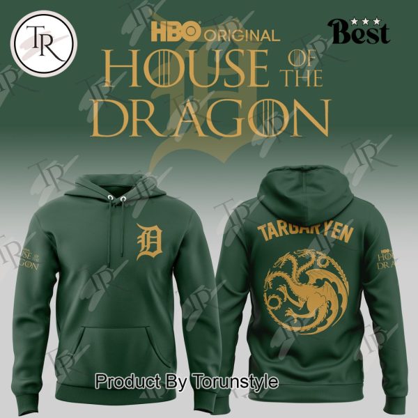 Detroit Tigers House of the Dragon Hoodie – Green