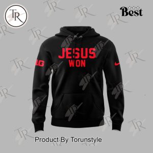 Ohio State Buckeyes Jesus Won Hoodie – Black