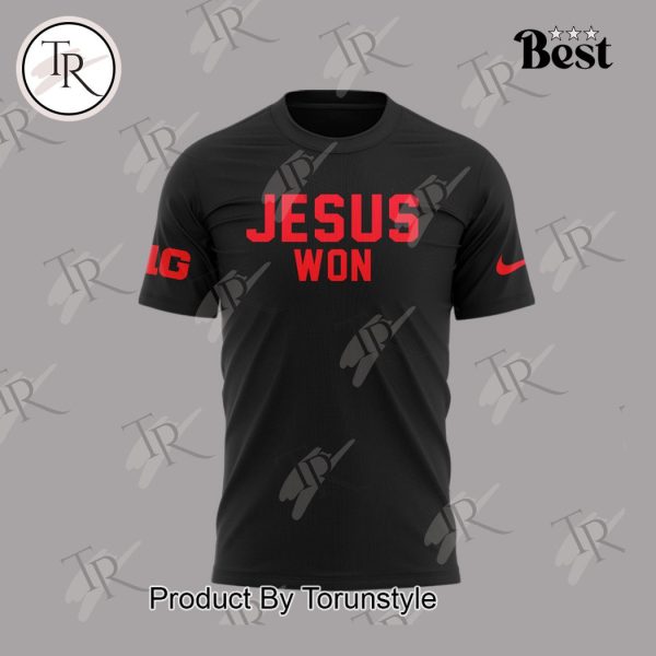 Ohio State Buckeyes Jesus Won Hoodie – Black