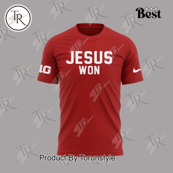 Ohio State Buckeyes Jesus Won Hoodie – Red