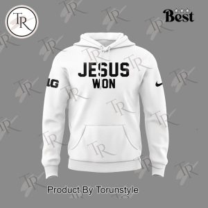 Ohio State Buckeyes Jesus Won Hoodie – White