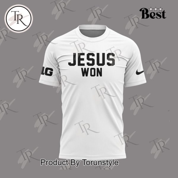 Ohio State Buckeyes Jesus Won Hoodie – White