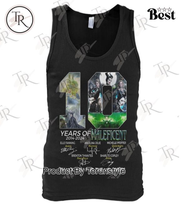 10 Years Of 2014-2024 Maleficent Thank You For The Memories T-Shirt