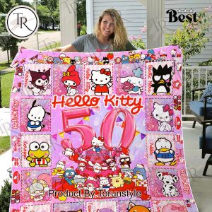 Hello Kitty 50th Anniversary Fleece Blanket