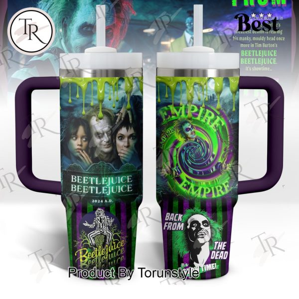 Beetlejuice Empire Back From The Dead It’s Show Time 40oz Tumbler