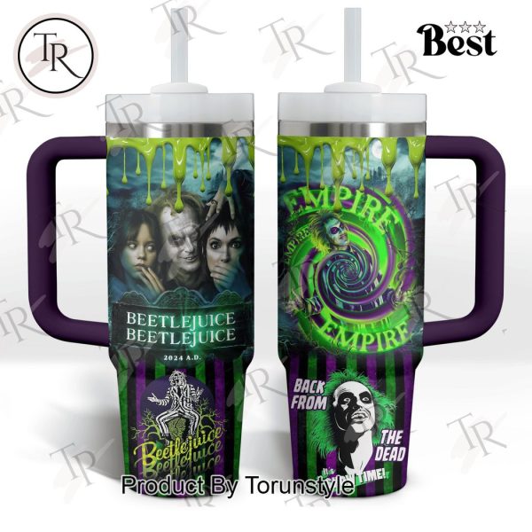 Beetlejuice Empire Back From The Dead It’s Show Time 40oz Tumbler