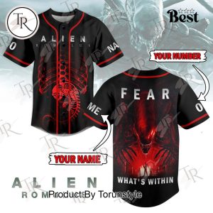 Alien Romulus Fear What’s Within Custom Baseball Jersey