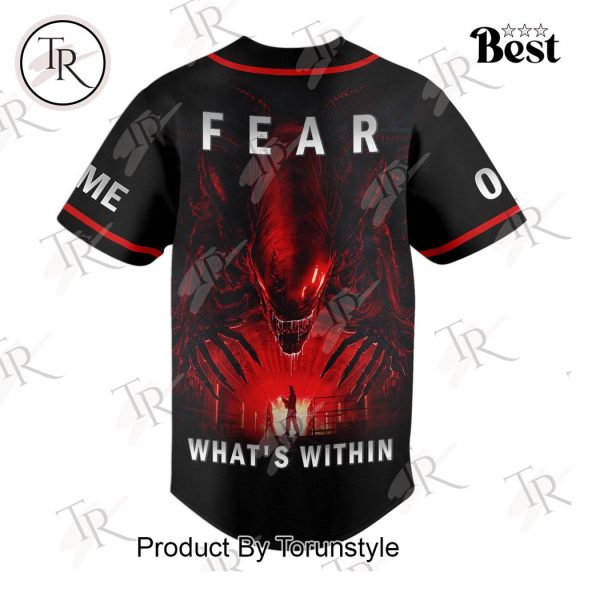 Alien Romulus Fear What’s Within Custom Baseball Jersey