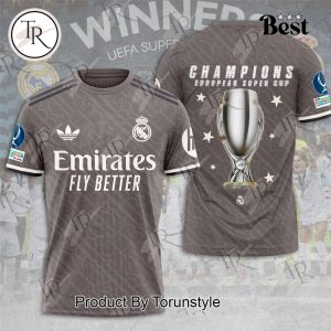 Real Madrid Champions European Super Cup 2024 Hoodie