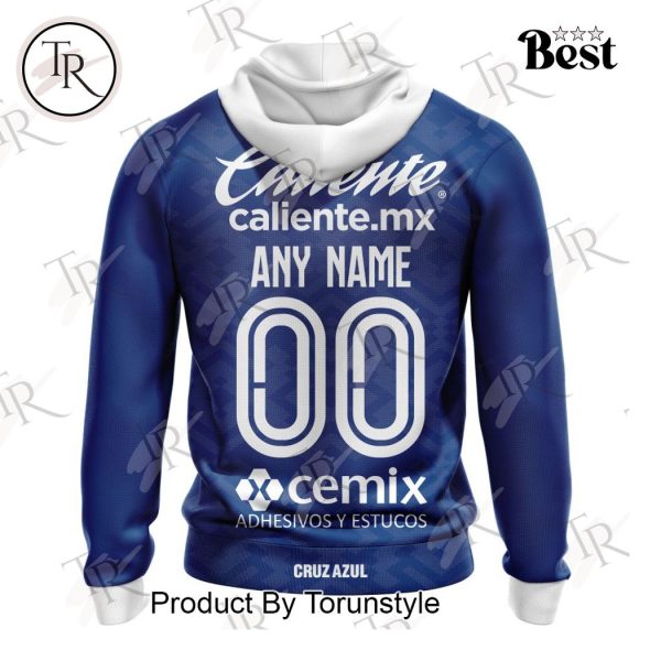 LIGA MX Cruz Azul Personalized 2025 Goalkeeper Away Kits Hoodie