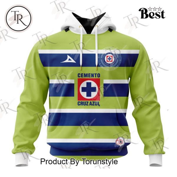 LIGA MX Cruz Azul Personalized 2025 Goalkeeper Home Kits Hoodie