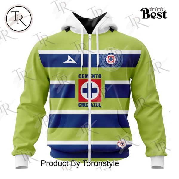 LIGA MX Cruz Azul Personalized 2025 Goalkeeper Home Kits Hoodie