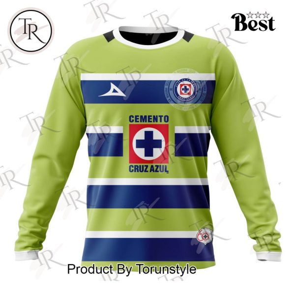 LIGA MX Cruz Azul Personalized 2025 Goalkeeper Home Kits Hoodie