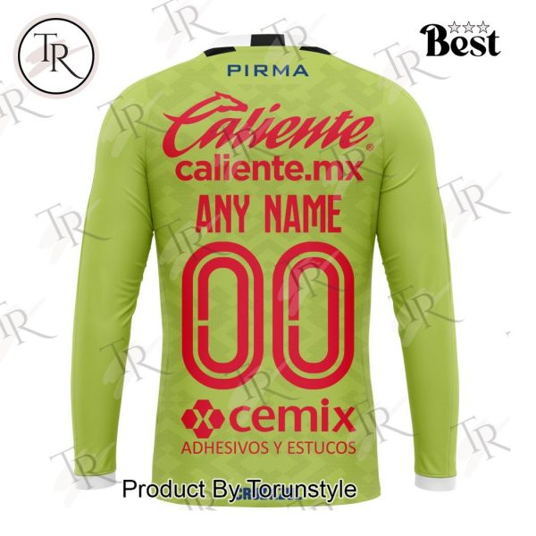 LIGA MX Cruz Azul Personalized 2025 Goalkeeper Home Kits Hoodie