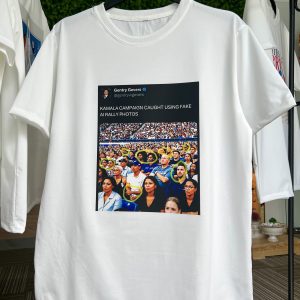 Kamala Campaign Caught Using Fake AI Rally Photos Unisex T-Shirt