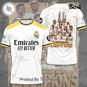 Real Madrid UEFA Super Cup 2024 Champions Hoodie