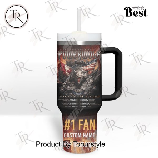 Powerwolf 2003-2024 Thank You For All North American Tour 2024 Custom 40oz Tumbler