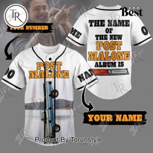 Post Malone The Name Of The New Album Is F-1 Trillion Custom Baseball Jersey