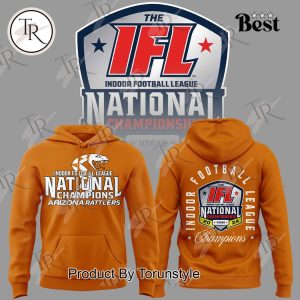 Indoor Football League National Champions 2024 Arizona Rattlers Hoodie – Orange