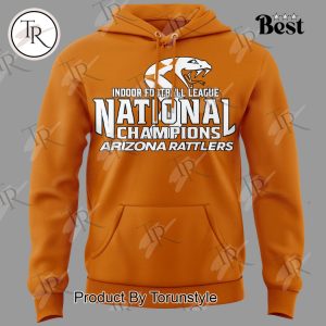 Indoor Football League National Champions 2024 Arizona Rattlers Hoodie – Orange