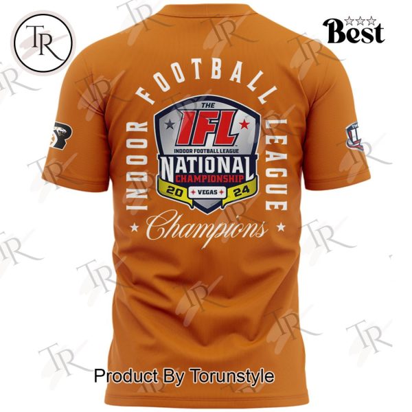 Indoor Football League National Champions 2024 Arizona Rattlers Hoodie – Orange