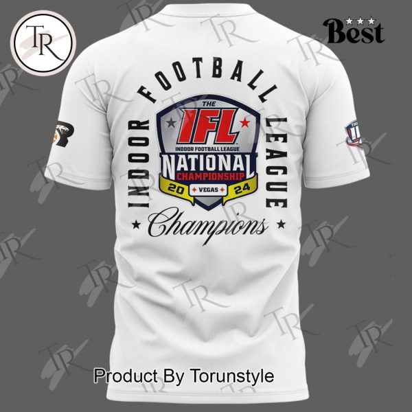 Indoor Football League National Champions 2024 Arizona Rattlers Hoodie – White