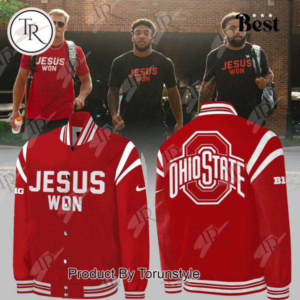 Ohio State Jesus Won Baseball Jacket