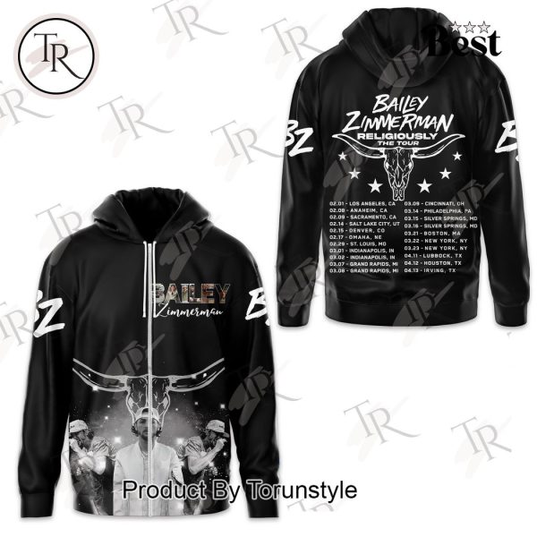 Bailey Zimmerman Religiously The Tour Hoodie