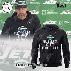 New York Jets Gotham City Football Aaron Rodgers Hoodie