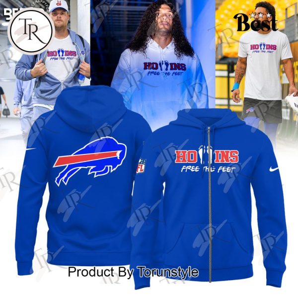 Buffalo Bills Hollings Free The Feet Hoodie, Longpants, Cap – Blue