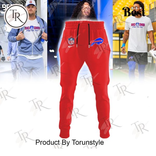 Buffalo Bills Hollings Free The Feet Hoodie, Longpants, Cap – Red